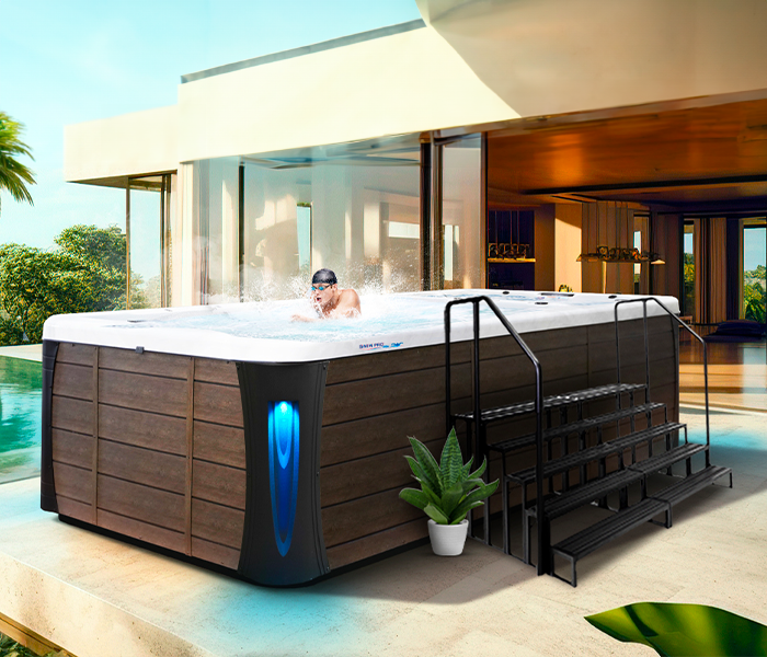 Calspas hot tub being used in a family setting - Berkeley